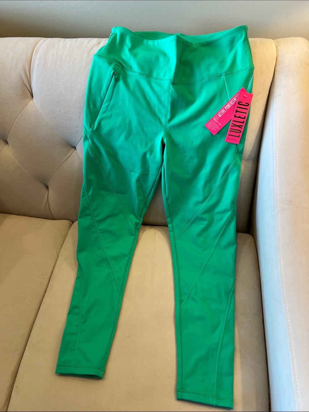 NWT Lilly Pulitzer Luxletic Green Womens Active Leggings